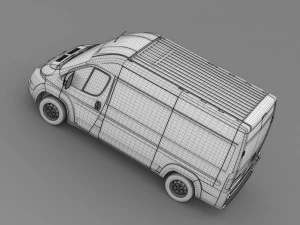 citroen jumper 250 l2h2 2006 - 2014 3D Model