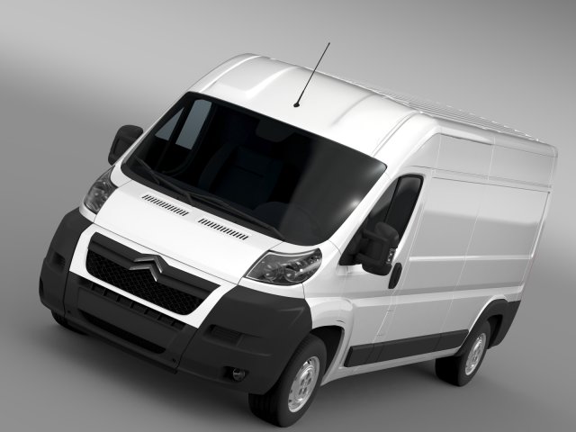 citroen jumper 250 l3h2 2006 -2014 3D Модель .c4d .max .obj .3ds .fbx .stl .blend 