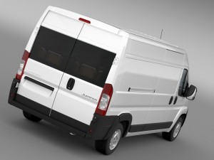 citroen jumper 250 l3h2 2006 -2014 3D Модель