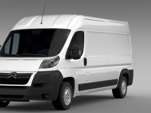 citroen jumper 250 l3h2 2006 -2014 3D Модель