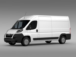 citroen jumper 250 l3h2 2006 -2014 3D Модель
