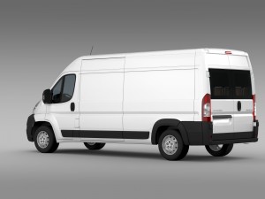 citroen jumper 250 l3h2 2006 -2014 3D Модель