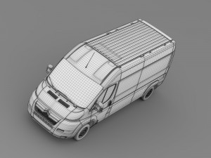 citroen jumper 250 l3h2 2006 -2014 3D Модель