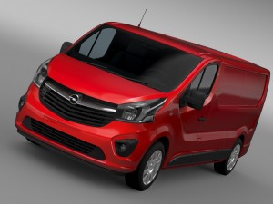 opel vivaro 2015 l2h1 3D Model