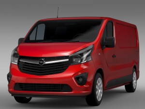 opel vivaro 2015 l2h1 3D Model