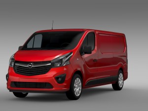 opel vivaro 2015 l2h1 3D Model