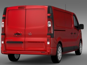 opel vivaro 2015 l2h1 3D Model