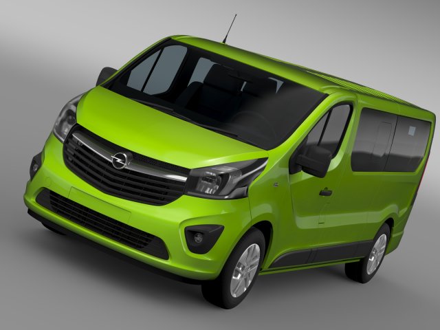 opel vivaro window van 2015 l2h1 3D-Modell .c4d .max .obj .3ds .fbx .stl .blend 