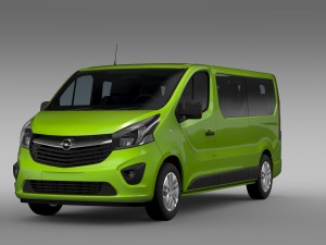 opel vivaro window van 2015 l2h1 3D-Modell