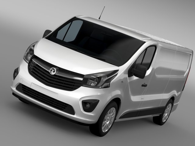 vauxhall vivaro 2015 l2h1 3D Model .c4d .max .obj .3ds .fbx .stl .blend 