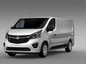 vauxhall vivaro 2015 l2h1 3D Model