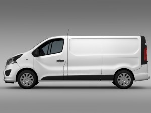 vauxhall vivaro 2015 l2h1 3D Model