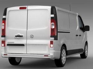 vauxhall vivaro 2015 l2h1 3D Model