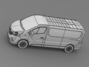 vauxhall vivaro 2015 l2h1 3D Model
