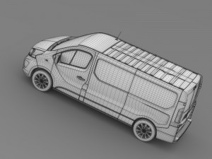 vauxhall vivaro 2015 l2h1 3D Model