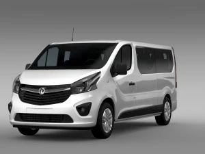 vauxhall vivaro window van 2015 l2h1 3D Model