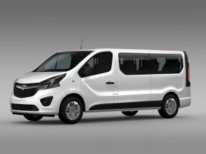 vauxhall vivaro window van 2015 l2h1 3D Model