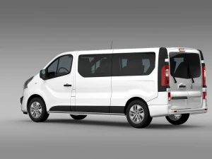 vauxhall vivaro window van 2015 l2h1 3D Model