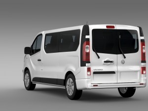 vauxhall vivaro window van 2015 l2h1 3D Model