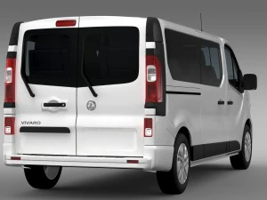 vauxhall vivaro window van 2015 l2h1 3D Model