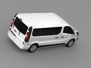 vauxhall vivaro window van 2015 l2h1 3D Model