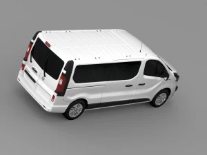 vauxhall vivaro window van 2015 l2h1 3D Model