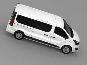 vauxhall vivaro window van 2015 l2h1 3D Model