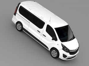 vauxhall vivaro window van 2015 l2h1 3D Model