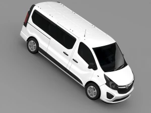vauxhall vivaro window van 2015 l2h1 3D Model