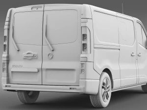vauxhall vivaro window van 2015 l2h1 3D Model