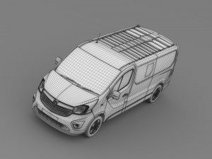 vauxhall vivaro window van 2015 l2h1 3D Model