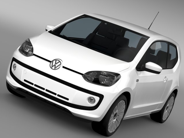 vw up 3 door 2015 Modelo 3D .c4d .max .obj .3ds .fbx .stl .blend 