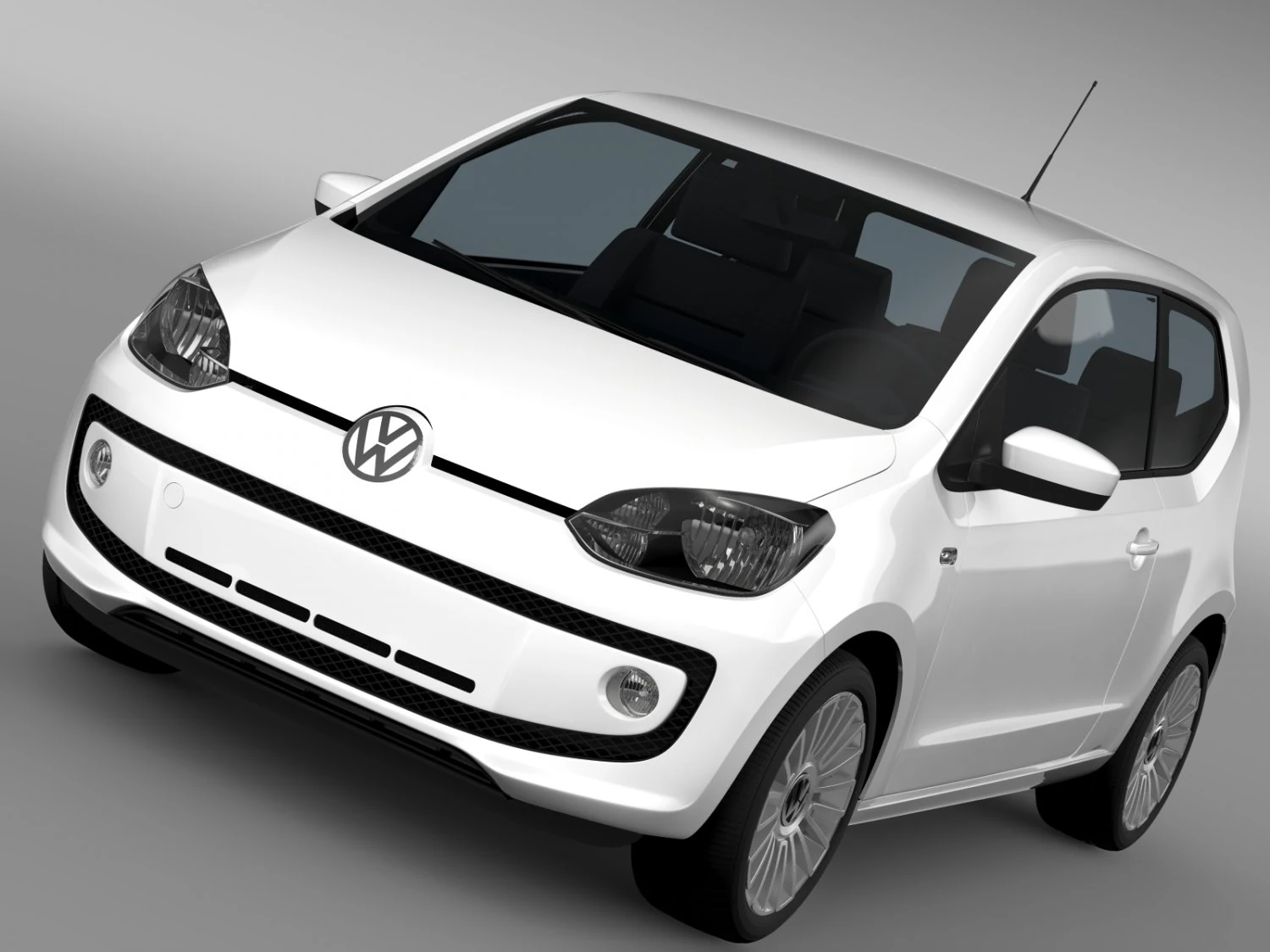 vw up 3 door 2015 3D Model .c4d .max .obj .3ds .fbx .stl .blend 