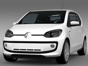 vw up 3 door 2015 Modelo 3D