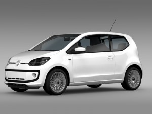 vw up 3 door 2015 Modelo 3D