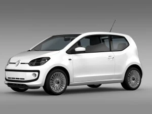 vw up 3 door 2015 3D Model