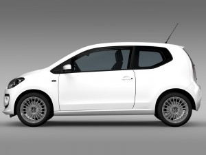 vw up 3 door 2015 Modelo 3D