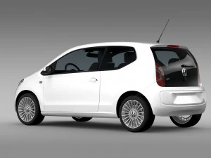 vw up 3 door 2015 3D Model