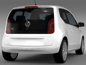 vw up 3 door 2015 Modelo 3D