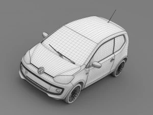 vw up 3 door 2015 3D Model