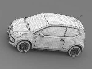 vw up 3 door 2015 Modelo 3D