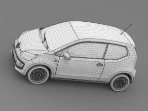 vw up 3 door 2015 3D Model