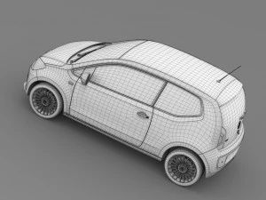 vw up 3 door 2015 3D Model