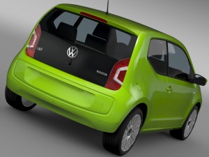vw up ecofuel 3door 2015 3D 模型