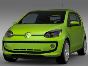 vw up ecofuel 3door 2015 3D 模型