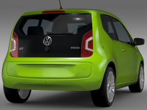 vw up ecofuel 3door 2015 3D 模型