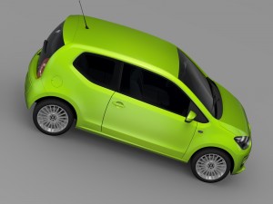 vw up ecofuel 3door 2015 3D 模型