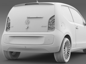 vw up ecofuel 3door 2015 3D 模型