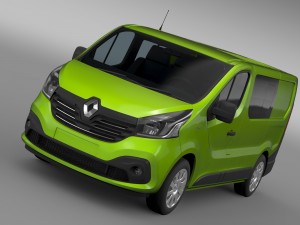 renault trafic combi 2015 3D Model