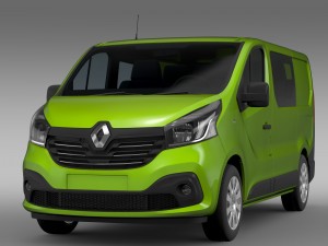 renault trafic combi 2015 3Dモデル